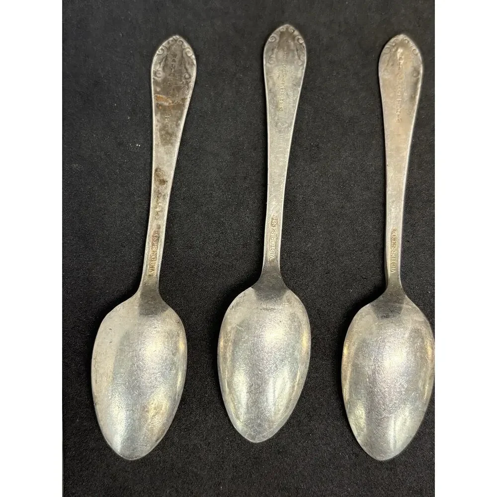 LOT OF 6 c1932 WALDORF ASTORIA HOTEL SILVER PLATED DEMITASSE COFFEE SPOONS